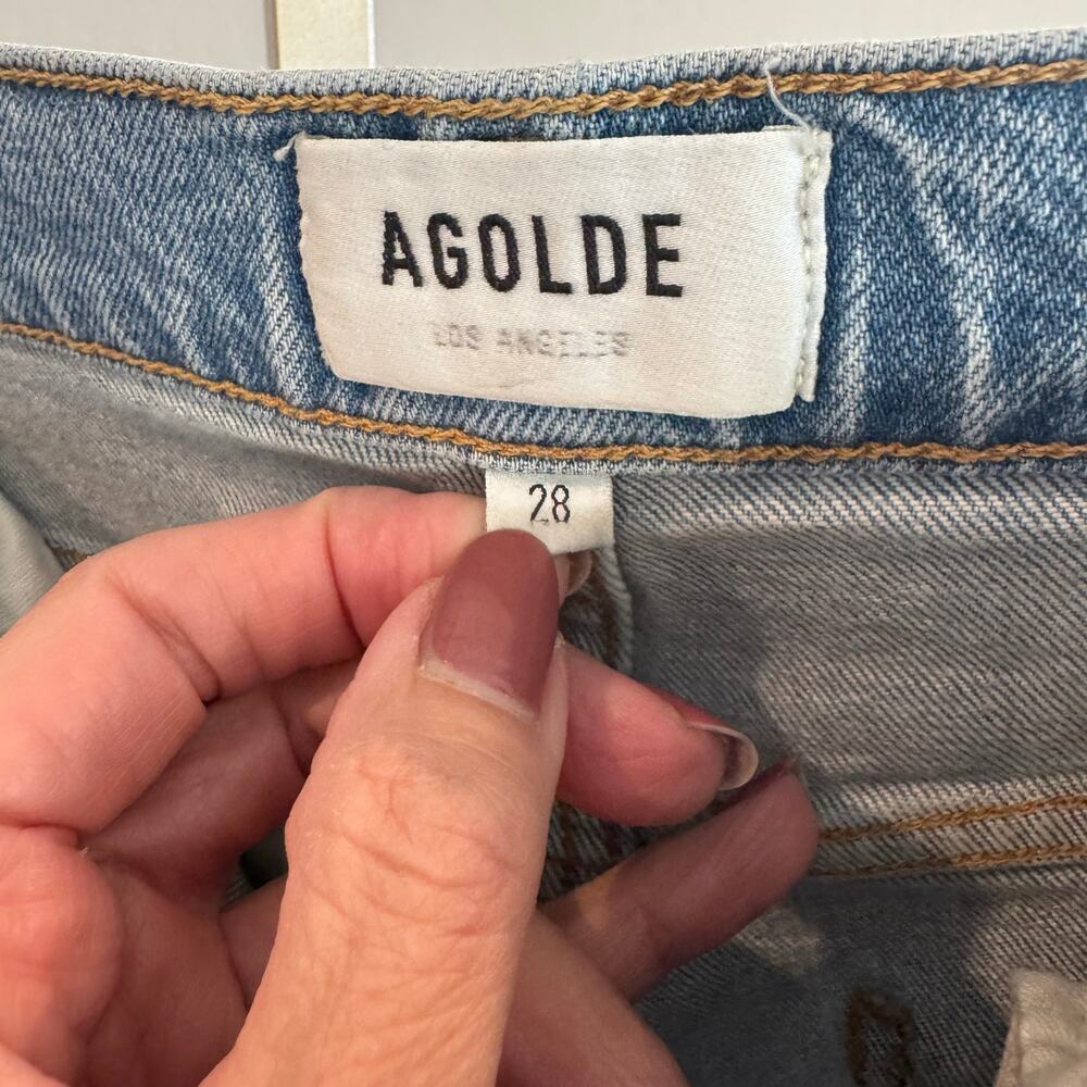 AGOLDE Riley High Rise Straight Crop Jeans Size 28 - Picture 6 of 12